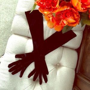 Long Velvet Gloves